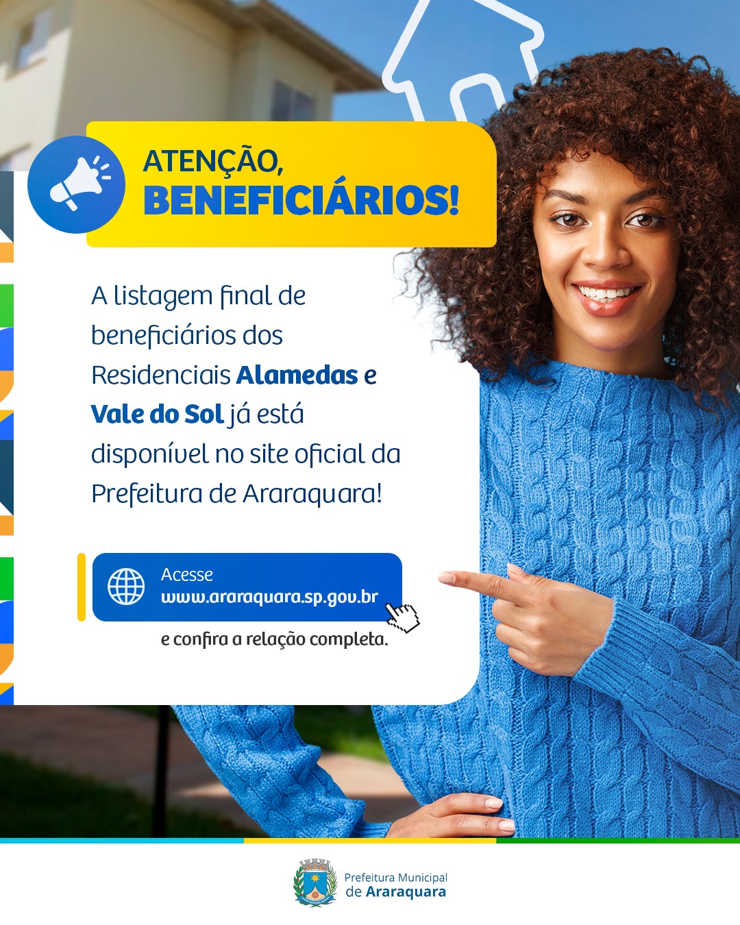 Prefeitura divulga 400 famílias do Minha Casa, Minha Vida