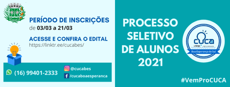 Cursinho continua com inscrições abertas em Boa Esperança do Sul