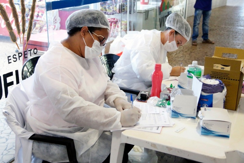 Prefeitura inicia testagem por amostragem nos setores econômicos nesta segunda (12)