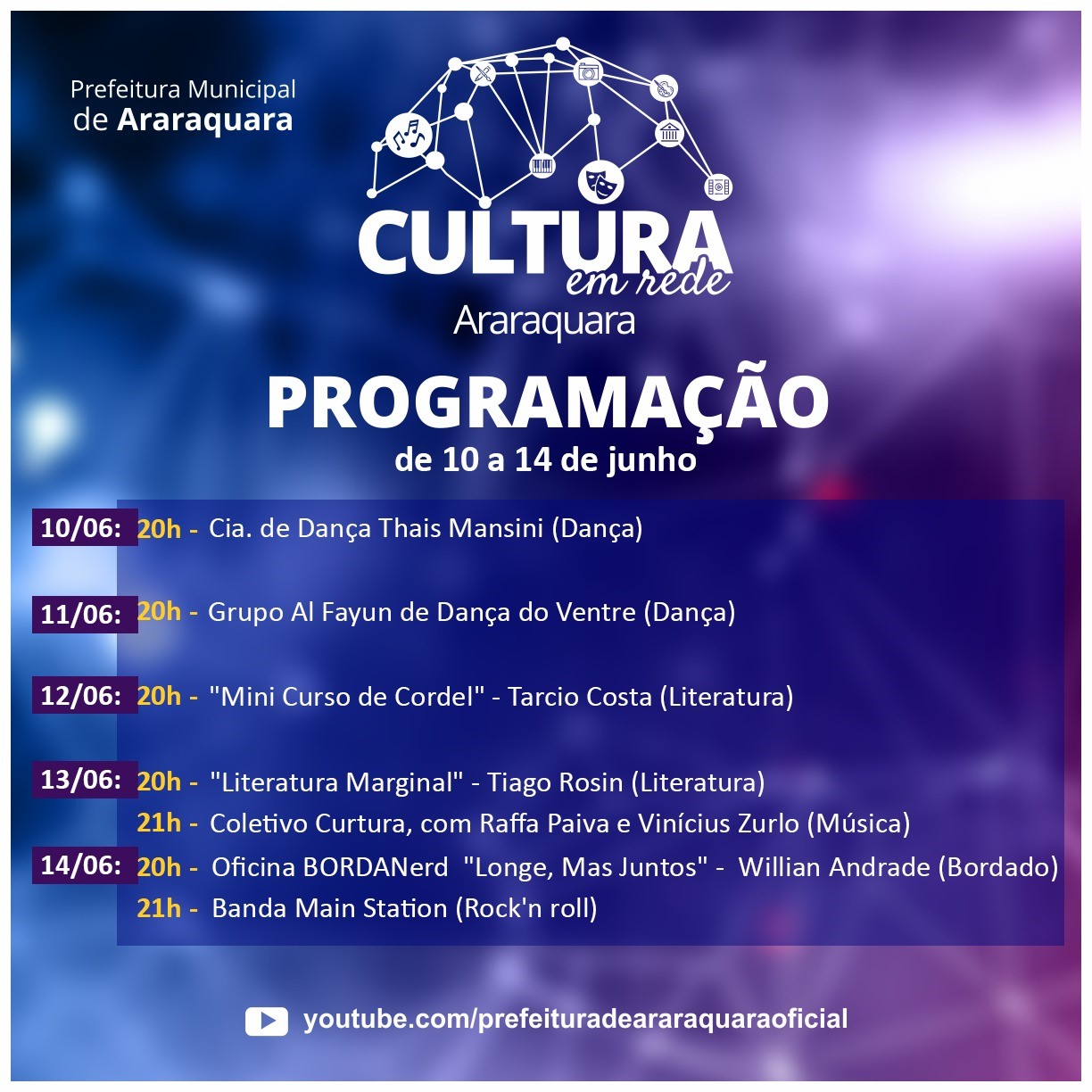 Bordado e rock encerram a primeira temporada do ‘Cultura em Rede’