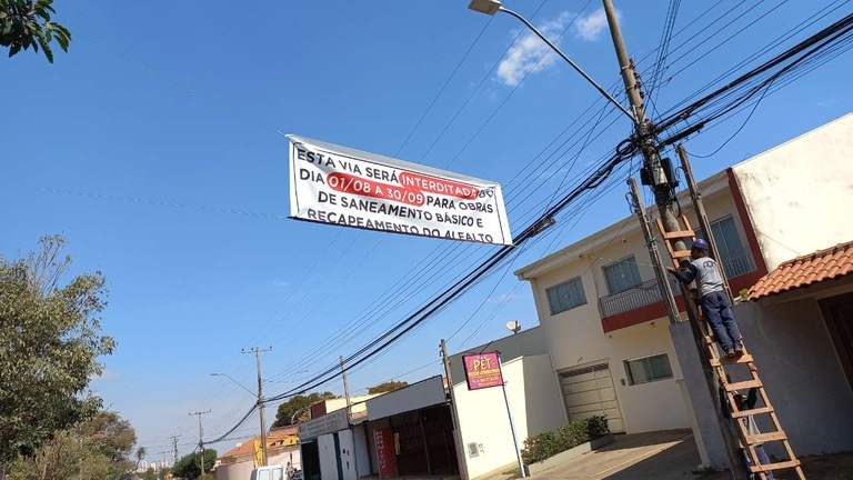 Obra interdita rua em Araraquara a partir de hoje (1º)