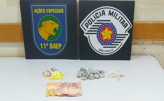 Polícia encontra cocaína, maconha e crack com jovem em Araraquara; rapaz foi preso