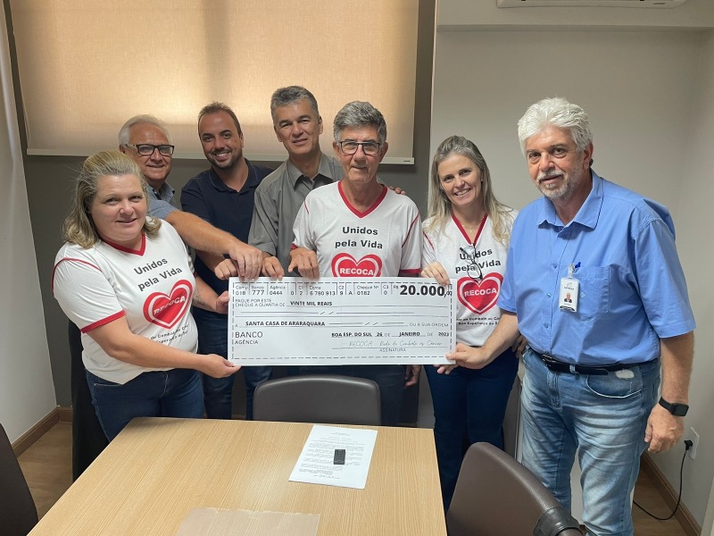 Recoca doa R$ 20 mil para a Santa Casa de Araraquara