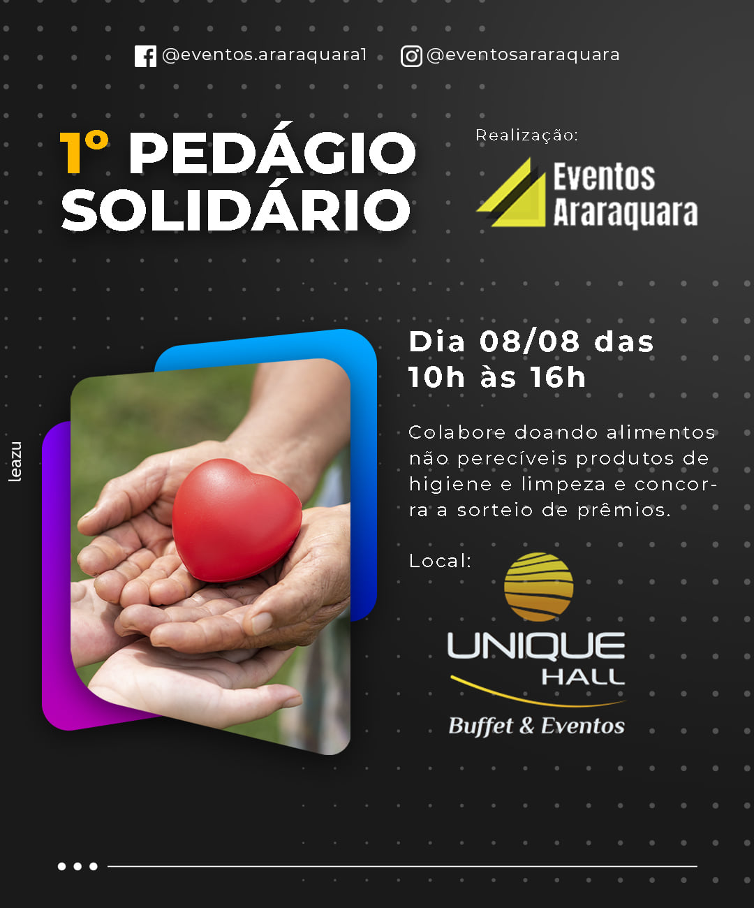Grupo de Araraquara promove pedágio solidário em prol do setor de eventos