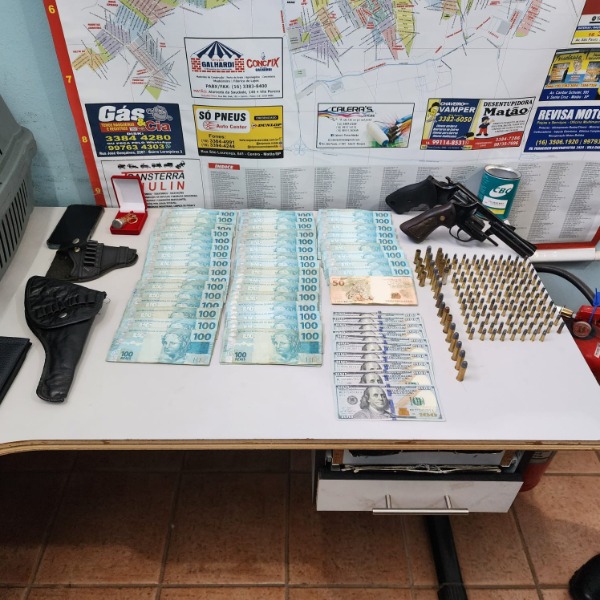Empresário é preso pela PM com armas e dinheiro em Matão