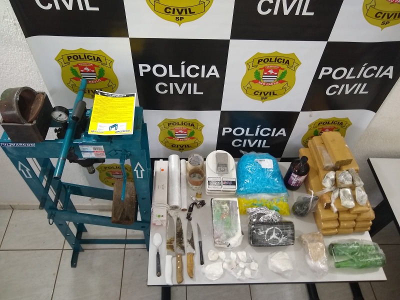 DISE estoura laboratório de drogas e prende dois homens em Araraquara