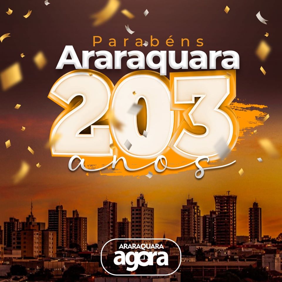 Comemoração dos 203 anos de Araraquara tem shows virtuais neste sábado