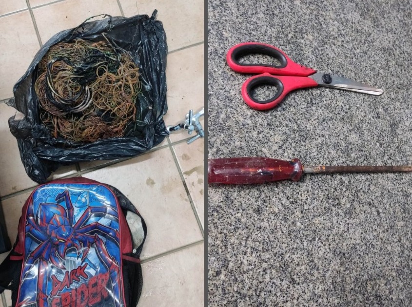 Jovem é preso após furtar fiação elétrica de residência em Matão