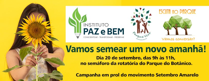 Instituto Paz e Bem faz campanha em prol do Setembro Amarelo