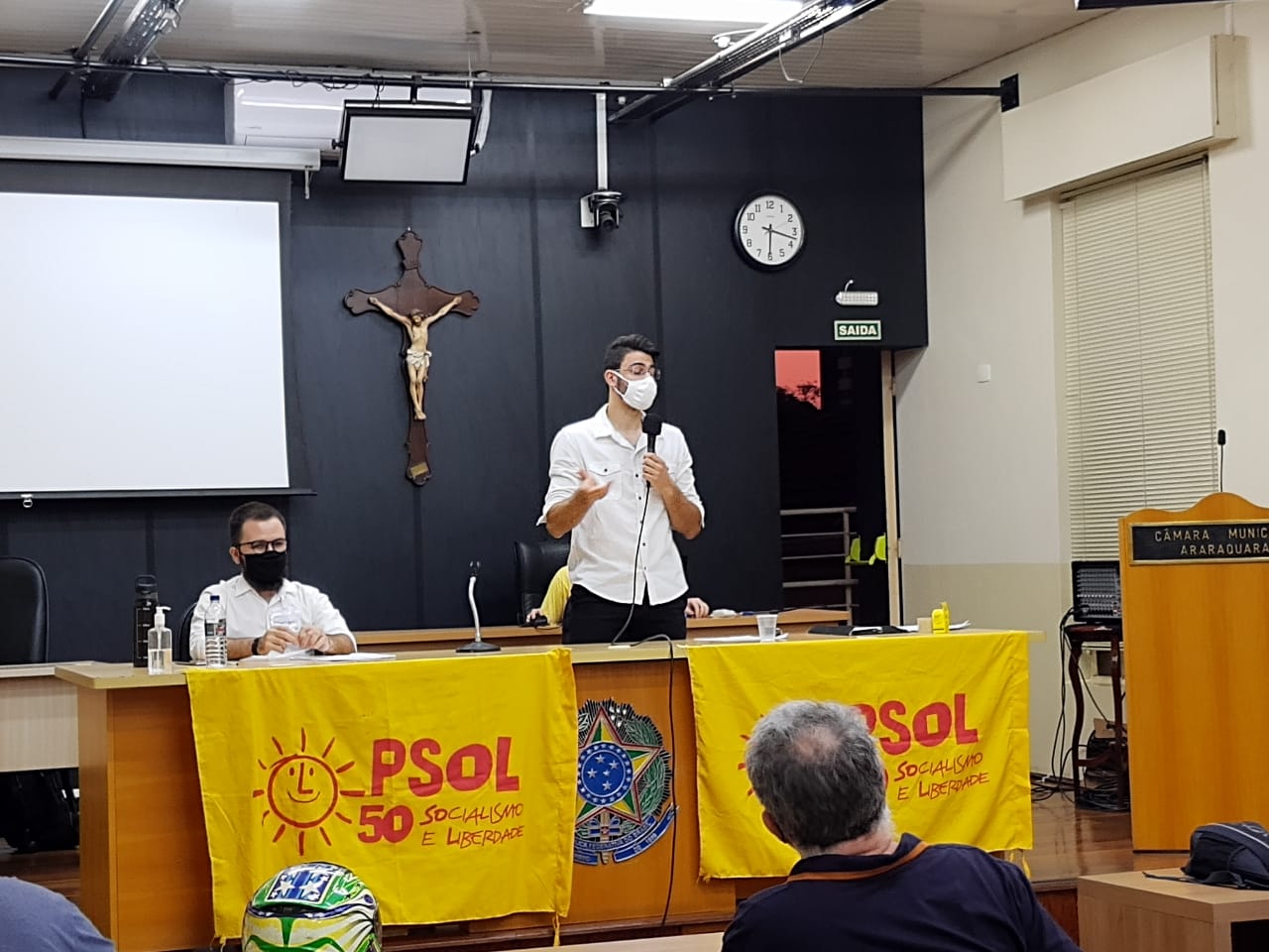 Célio Peliciari e Eudes Melo são escolhidos candidatos a prefeito e vice em convenção do PSOL