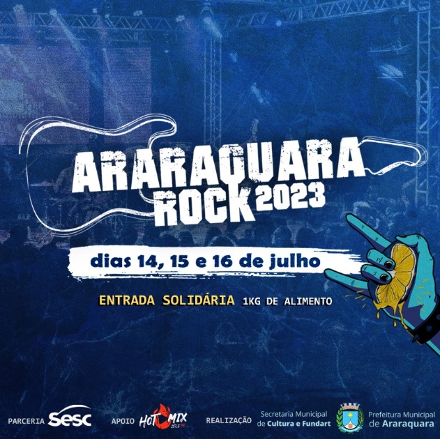Araraquara Rock começa nesta sexta-feira (14) com show no Sesc Araraquara