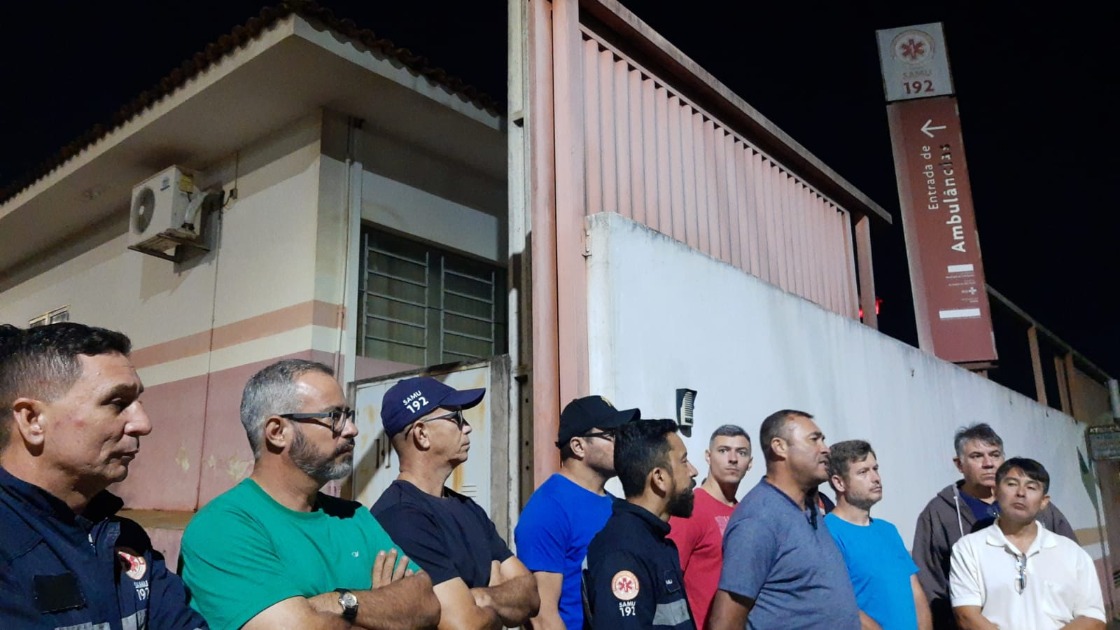 Movimento de motoristas socorristas do SAMU de Araraquara reivindica reajuste em salário-base