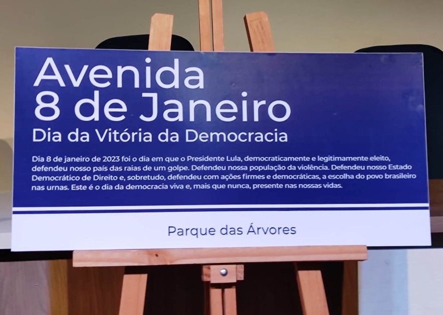 Sancionada lei de denominação da Avenida 8 de Janeiro - Dia da Vitória da Democracia, em Araraquara