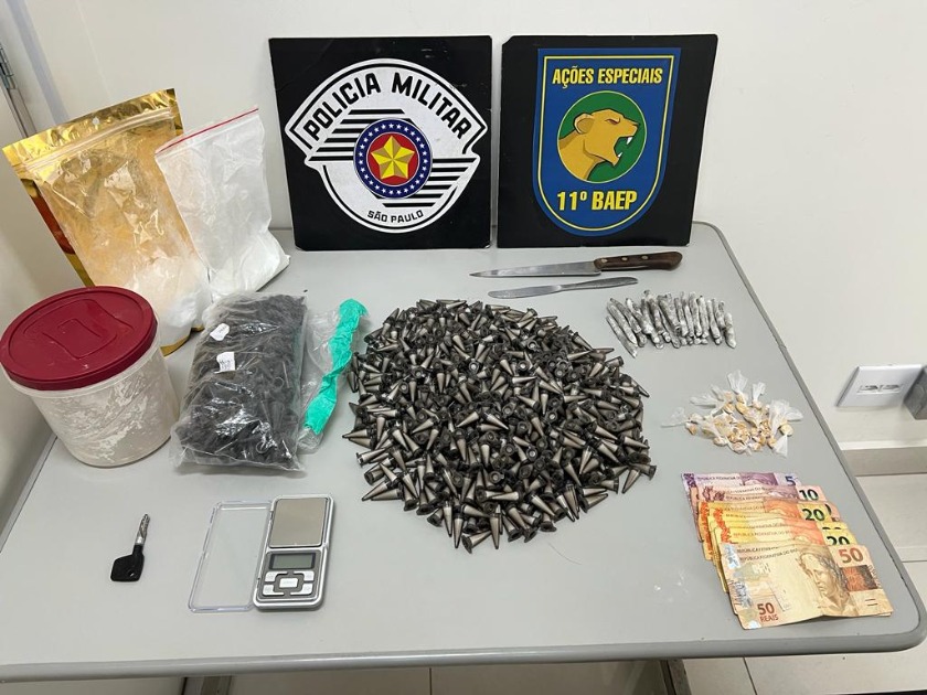 Ação do BAEP detém homem por tráfico de drogas em condomínio de Araraquara