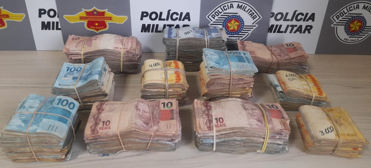 Tático Ostensivo Rodoviário (TOR) apreende R$ 55,7 mil em rodovia de Araraquara