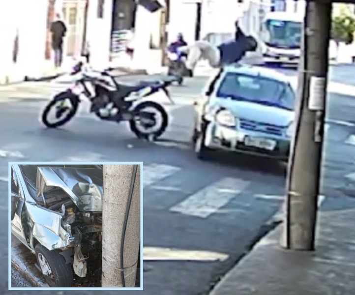 Grave acidente deixa dois feridos no centro de Araraquara