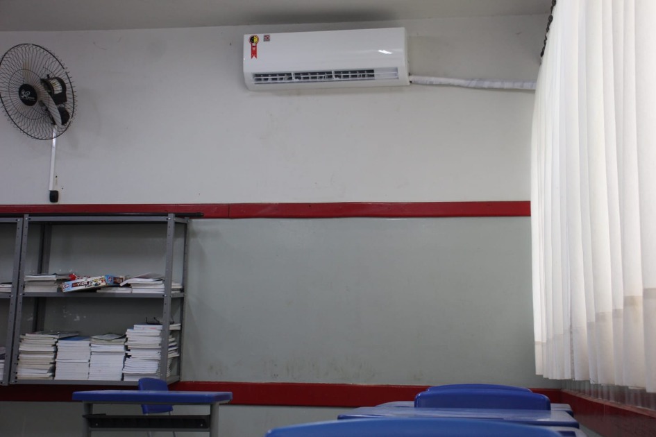 Boa Esperança do Sul começa a instalar ar-condicionado em salas de aula das escolas