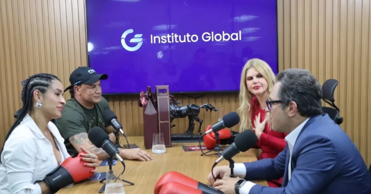 Popó visita sede do Instituto Global e detalha trabalho social com crianças