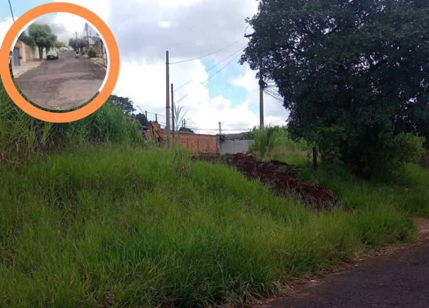 Vias esburacadas e mato invadindo a rua; situação da Vila Renata preocupa moradores