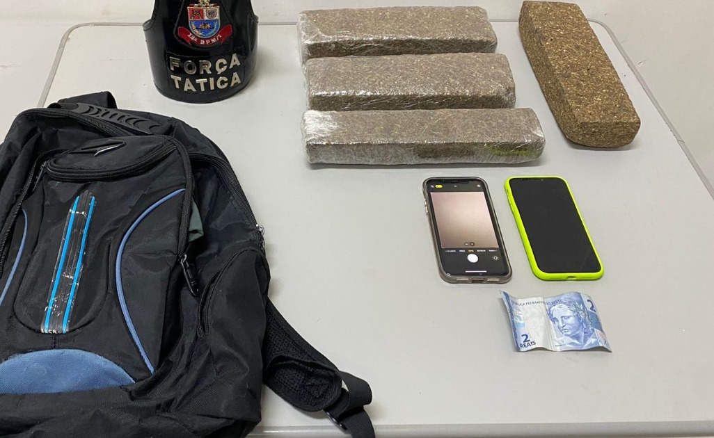 Força Tática: jovens são presos em flagrante com tijolos de maconha em Araraquara