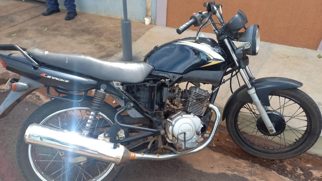 Moto furtada em janeiro é recuperada pela PM no Parque São Paulo