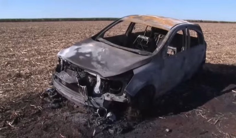 Latrocínio em Araraquara: idoso é assassinado e carro incendiado em canavial