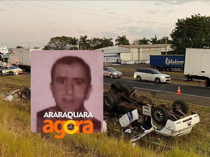 Motorista que morreu após caminhão capotar na Washington Luís é identificado em Araraquara