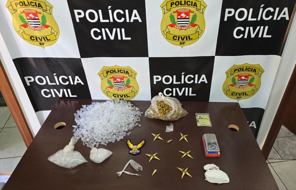Traficante é preso com drogas pela DISE em residência no Jardim Cruzeiro do Sul