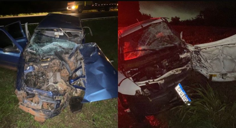 Colisão frontal na rodovia Washington Luís deixa dois feridos em Araraquara