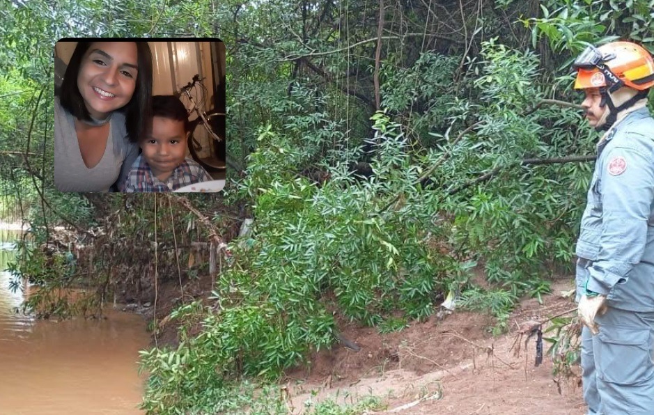 Bombeiros retomam buscas por mãe e filho desaparecidos em Ibitinga após enxurrada