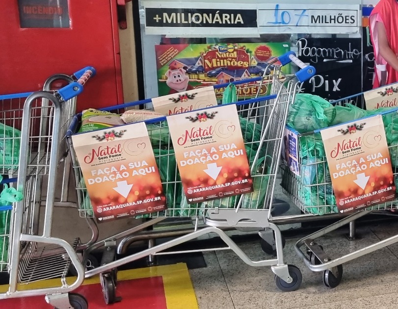Campanha "Natal Sem Fome" busca arrecadar 10 toneladas de alimentos em Araraquara
