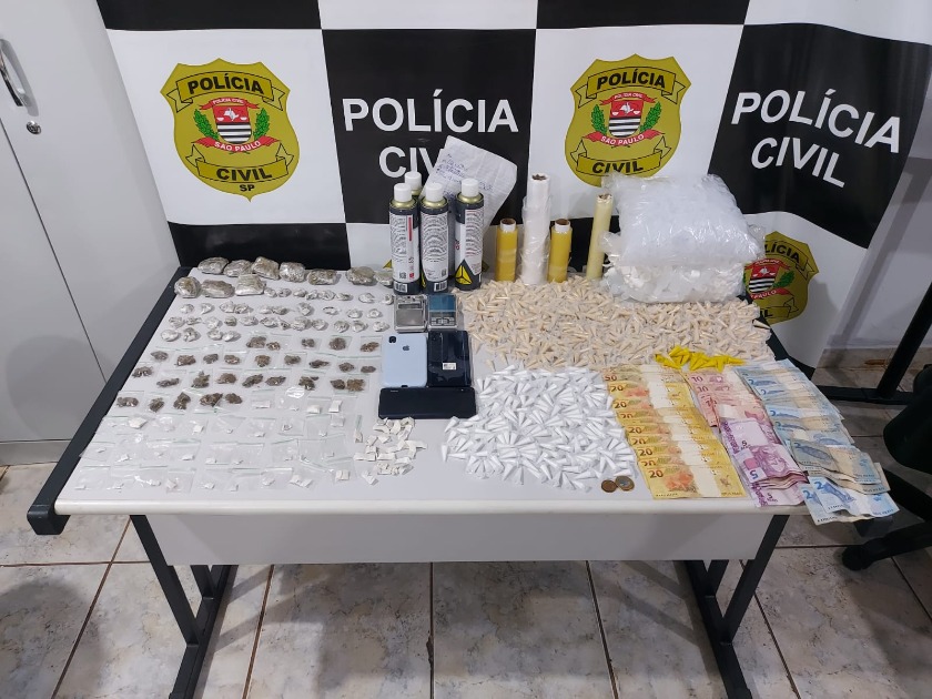 Operação contra o tráfico de drogas termina com homem preso e adolescente apreendido em Américo