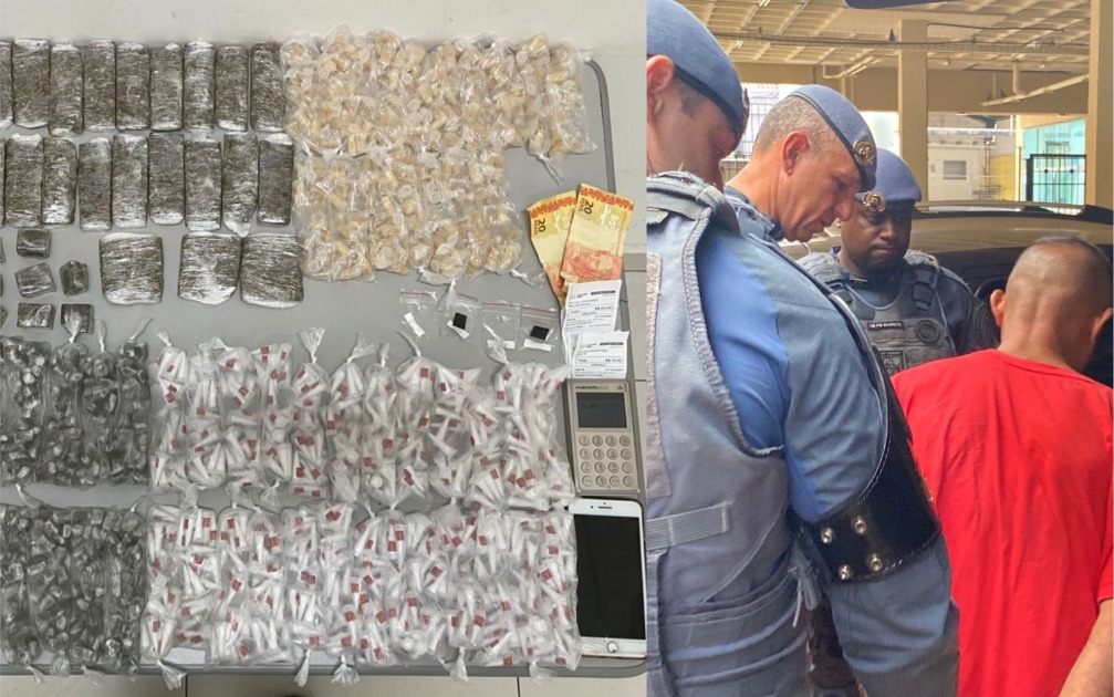 Homem é preso com grande quantidade de drogas em operação do BAEP no Residencial dos Oitis