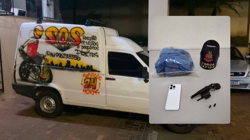 Força Tática prende dupla após roubo de moto e celular no Selmi Dei