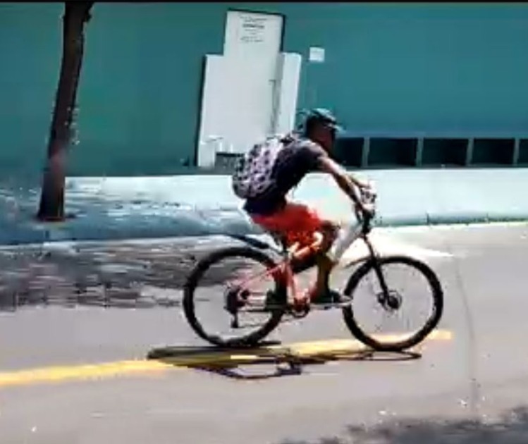 Ladrão de bicicleta rouba tapeçaria na Vila Xavier