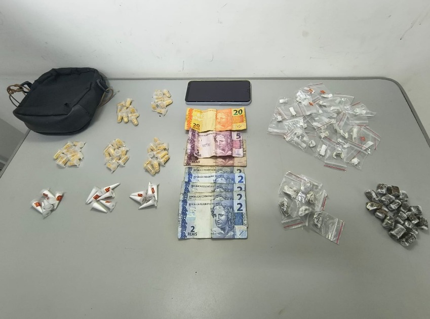 Polícia flagra homem com cocaína, skank, crack e maconha em Araraquara; foi preso