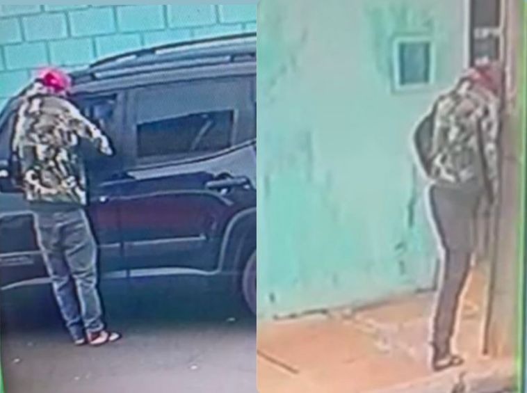 Ladrão rouba celular de idosa e foge correndo após bater a cara no poste em Américo