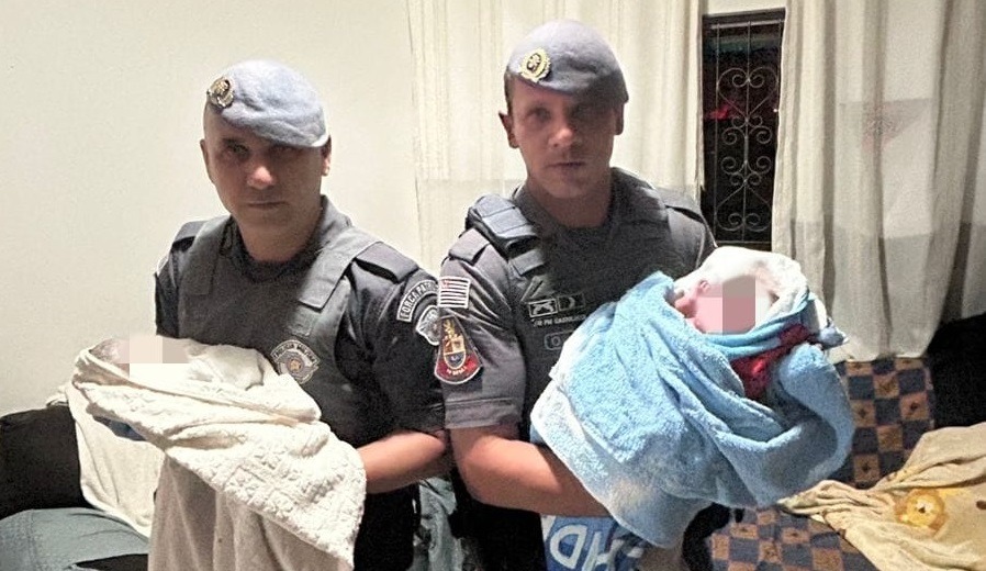 Policiais salvam gêmeos recém-nascidos em parto de emergência em Araraquara