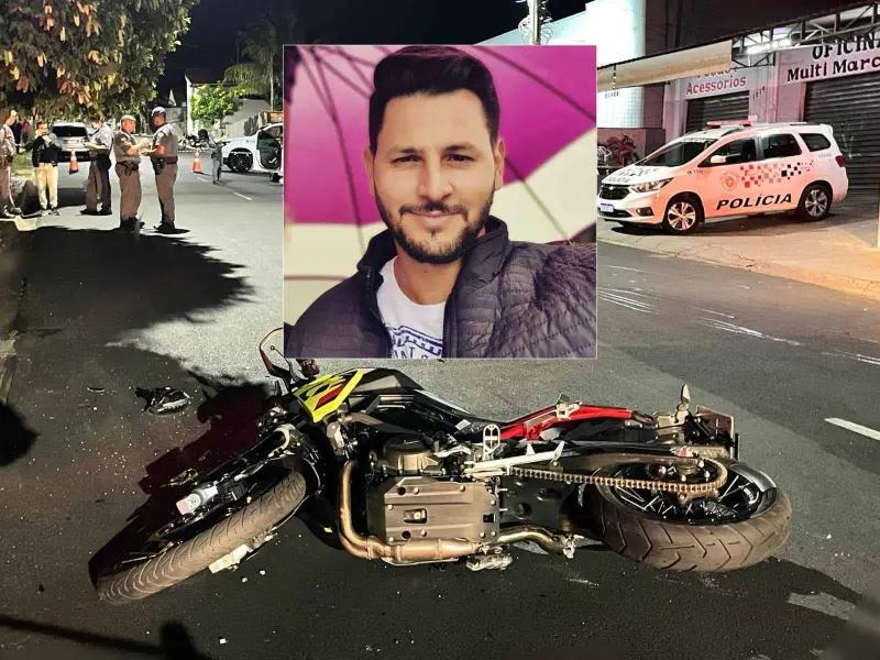 Motociclista morre após colidir com carro e ser arrastado por cerca de 30 metros em Matão
