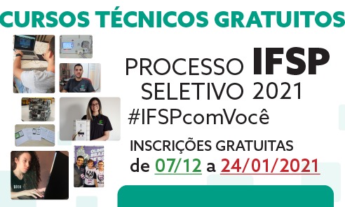 IFSP tem 160 vagas para cursos técnicos gratuitos em Araraquara