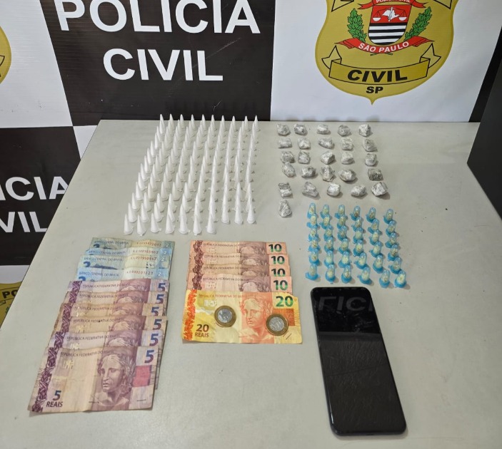 Homem é preso pela DIG com cocaína, crack e maconha em área de mata no Hortência