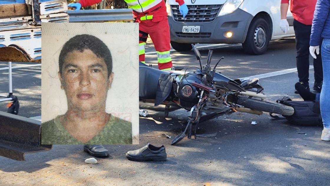 Motociclista morre após colidir na traseira de caminhão em rodovia da região de Araraquara