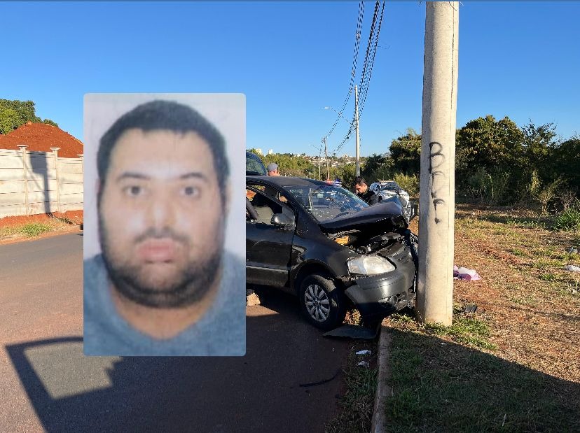 Motorista que morreu após colidir carro em poste é identificado no Residencial Cambuy