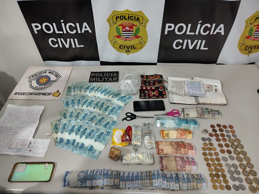 Mãe e filho são presos pela Polícia Civil e Militar com drogas e mais de R$ 4 mil em Boa Esperança do Sul