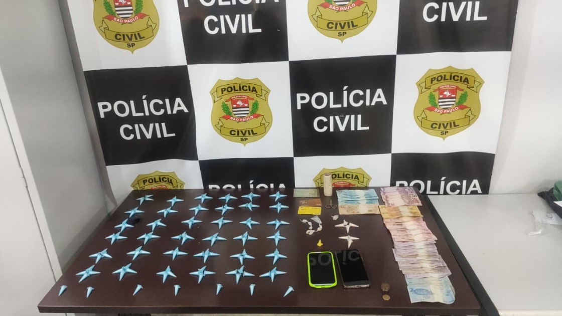 Polícia Civil prende homem por tráfico e apreende adolescente em Américo