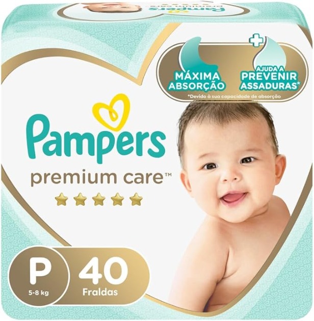 Fraldas econômicas na Amazon desafiam a Pampers Premium Care
