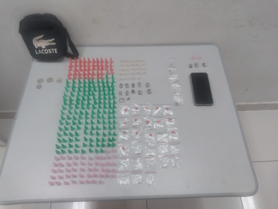Traficante é preso pela PM com grande quantidade de drogas no Jardim São Rafael ll