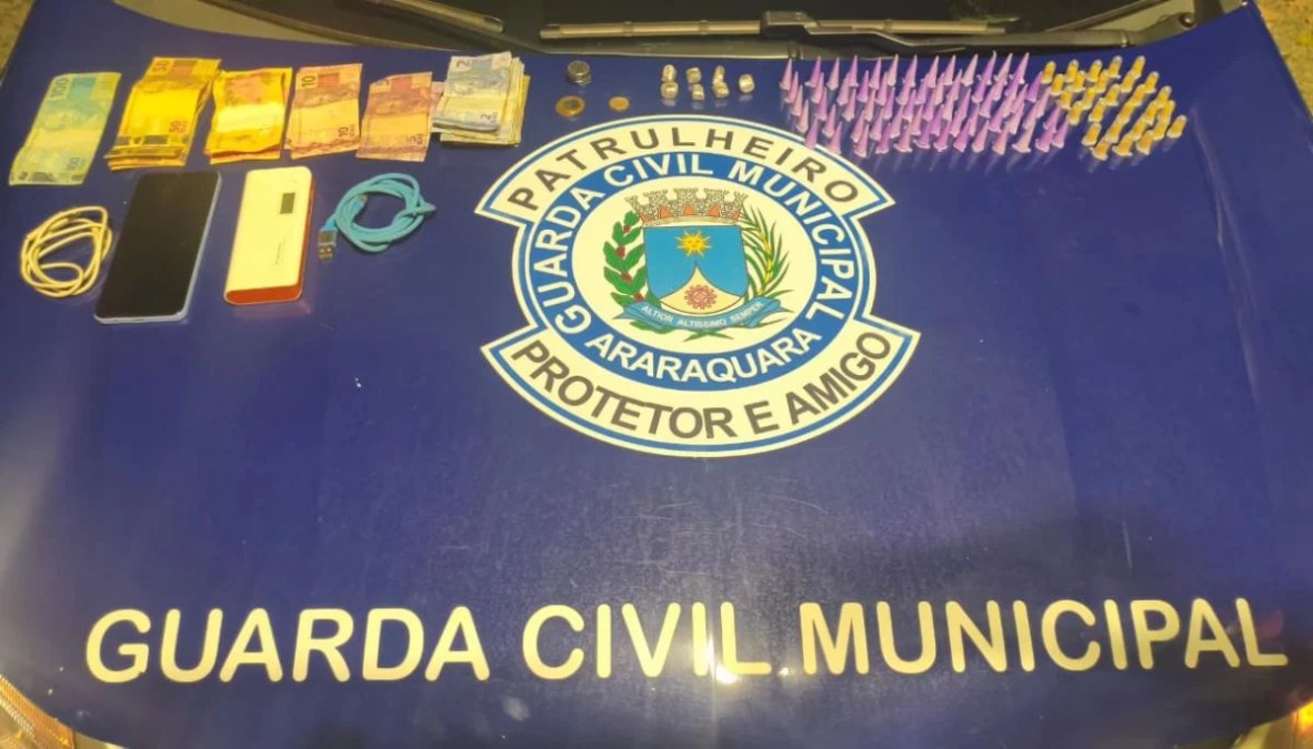 Homem é preso pela GCM com cocaína, crack e maconha no Hortência