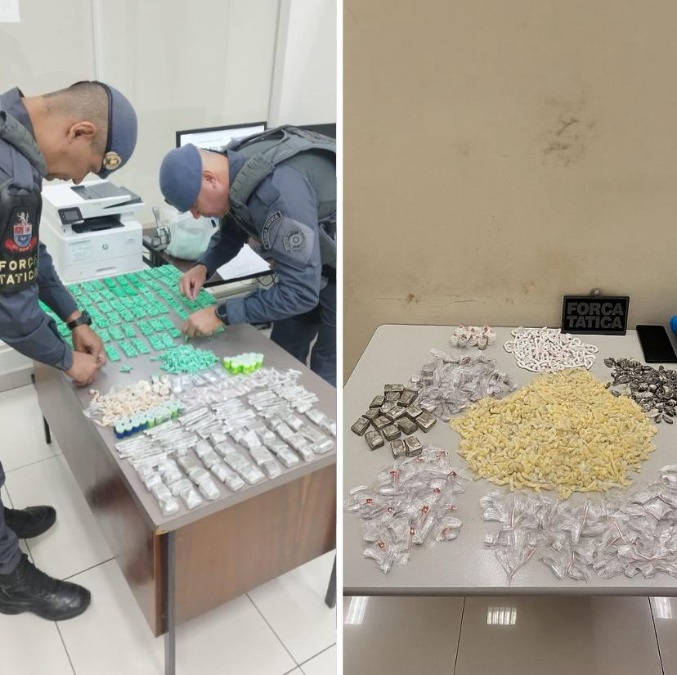 PM apreende mais de 2 kg de drogas e prende traficante em operação no Residencial dos Oitis