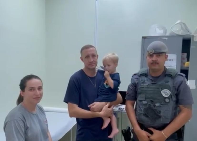 Policiais militares salvam bebê de 1 ano engasgado durante ocorrência na UPA do Melhado